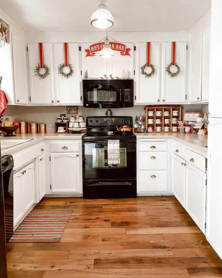 Copper Jar Collection on White Countertop