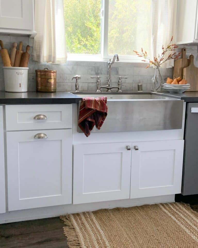 Cottage Kitchen with Copper Jar
