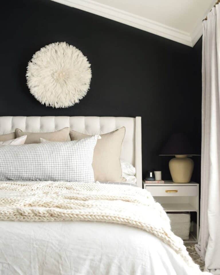 Black Wall with White Juju Hat