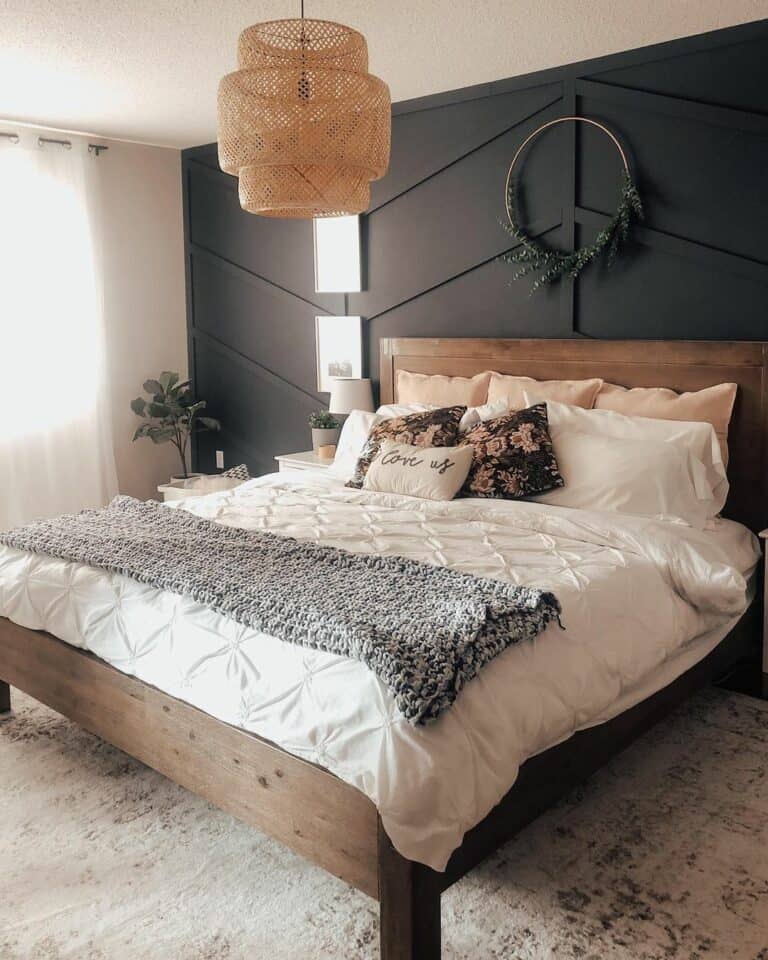 Hoop Wall Décor for Black Accent Wall