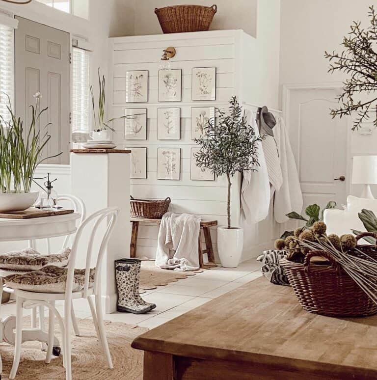 Entryway Opens into Living and Dining Rooms