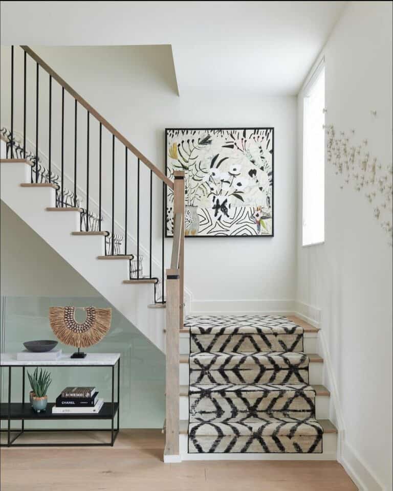 Console Table in Staircase Spandrel
