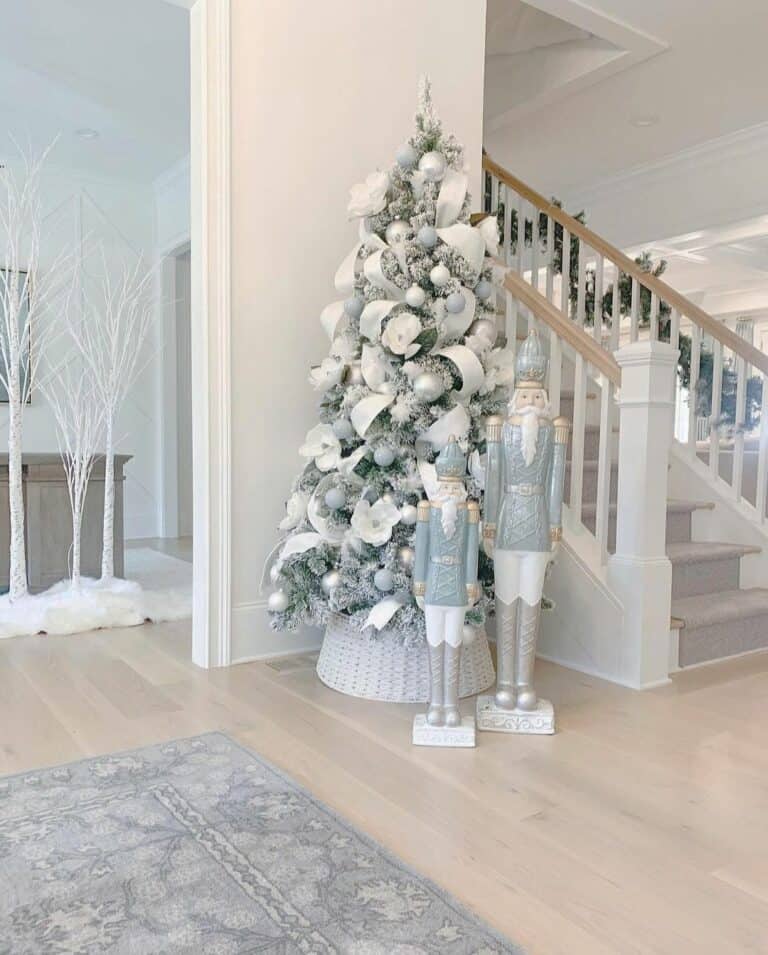 Tall Nutcrackers and a Small Tree