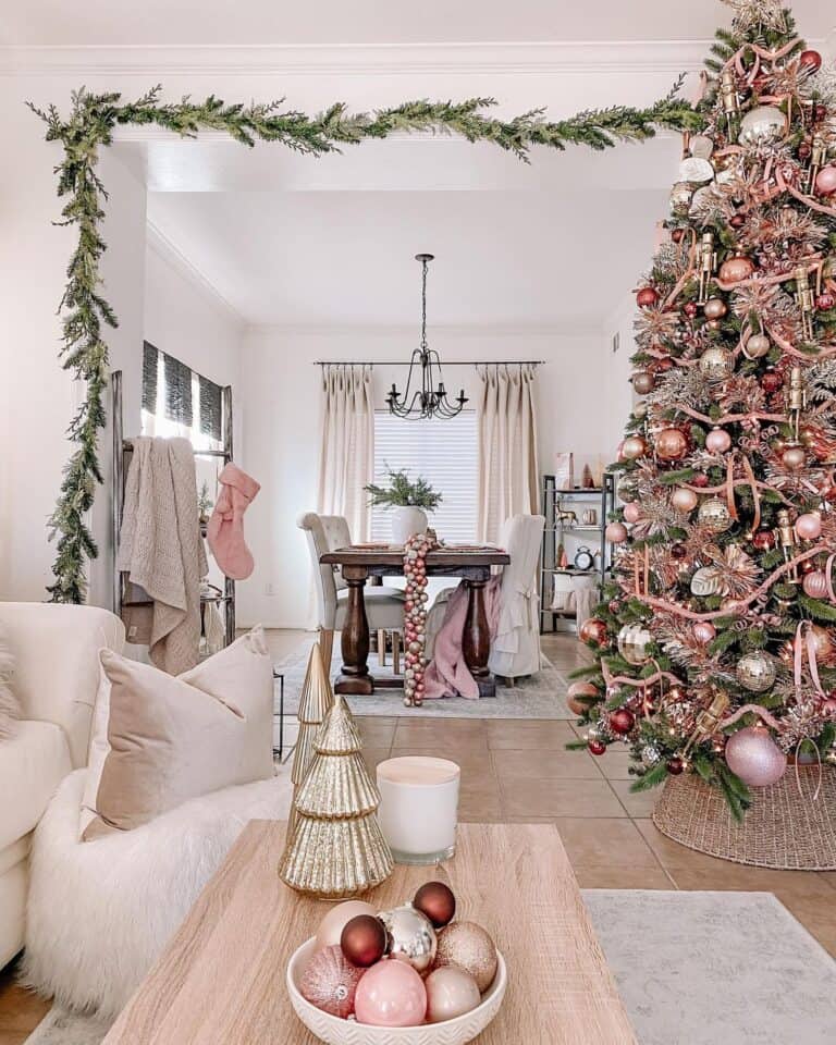 Red and Pink Christmas Tree Ornaments