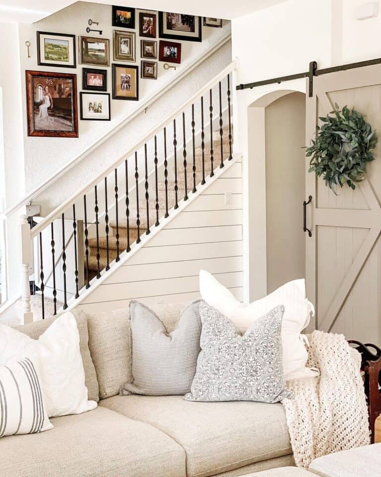 Staircase Family Photo Gallery Wall