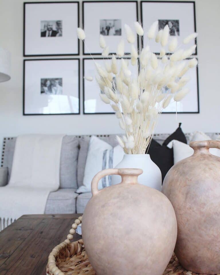 Modern Black and White Mounted Gallery Wall