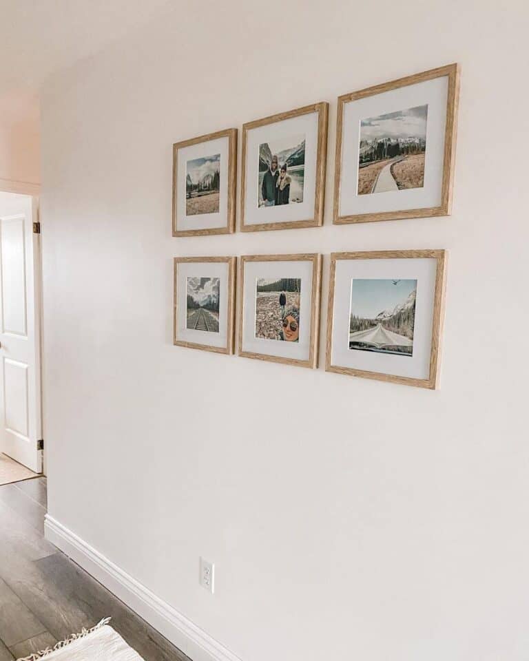 Wood Framed Hallway Photo Gallery