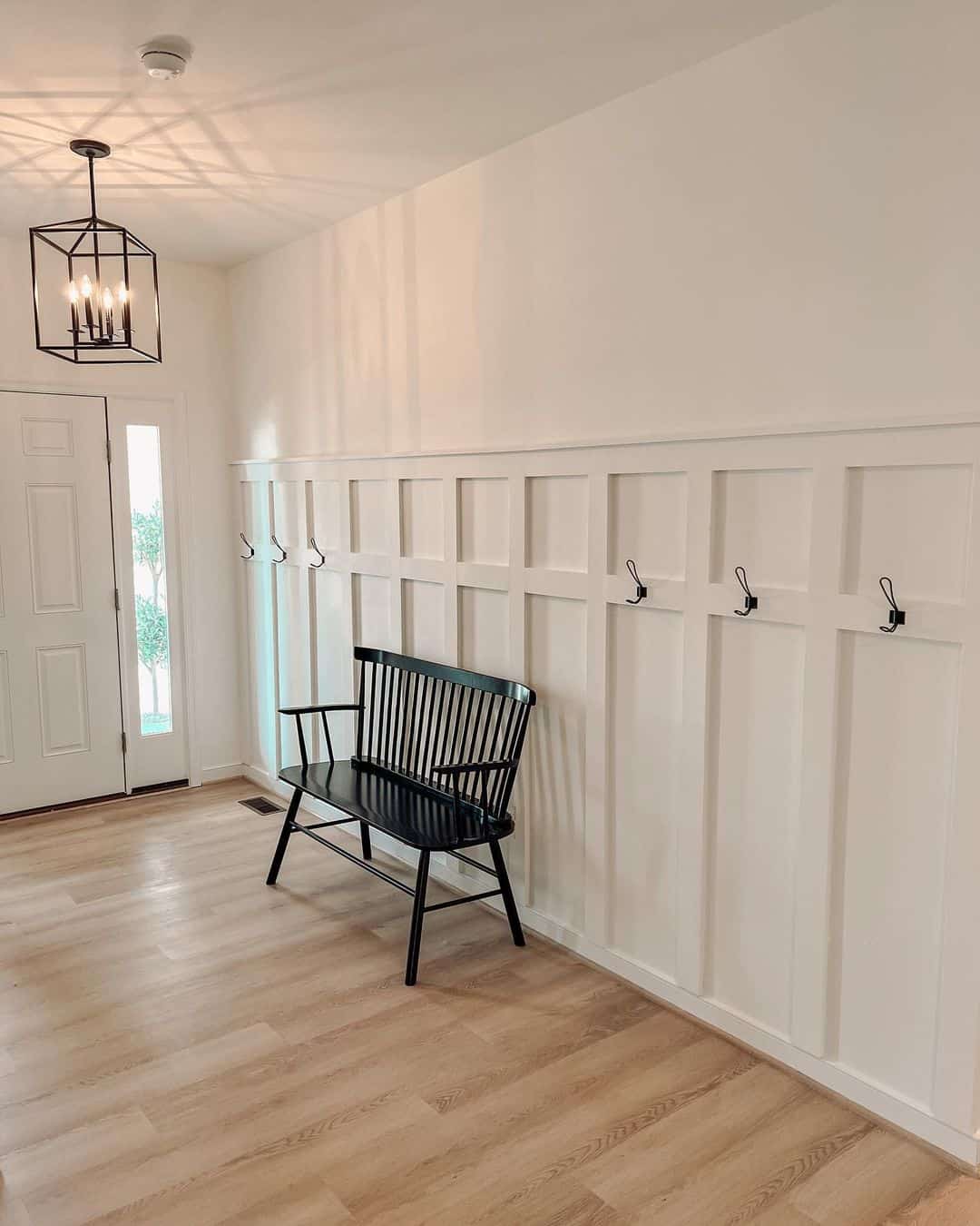 Foyer Hooks With Board and Batten